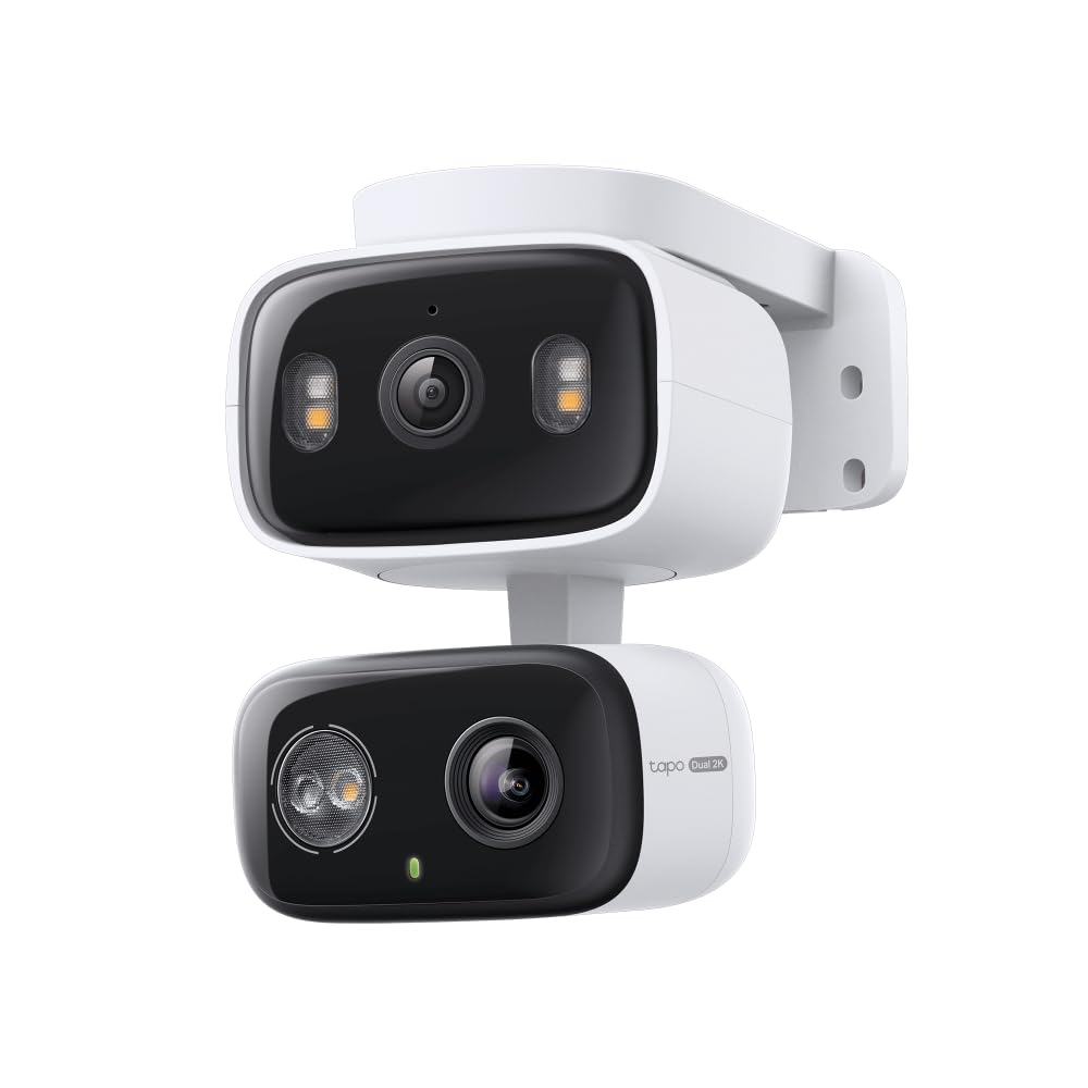 2K Indoor/Outdoor Dual Lens Pan/Tilt Wired Security Camera D8579