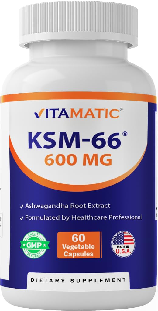 Ashwagandha Root Extract 600mg 60 Veggie Caps E8389