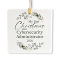 Ceramic 3-inch Square Ornament P288