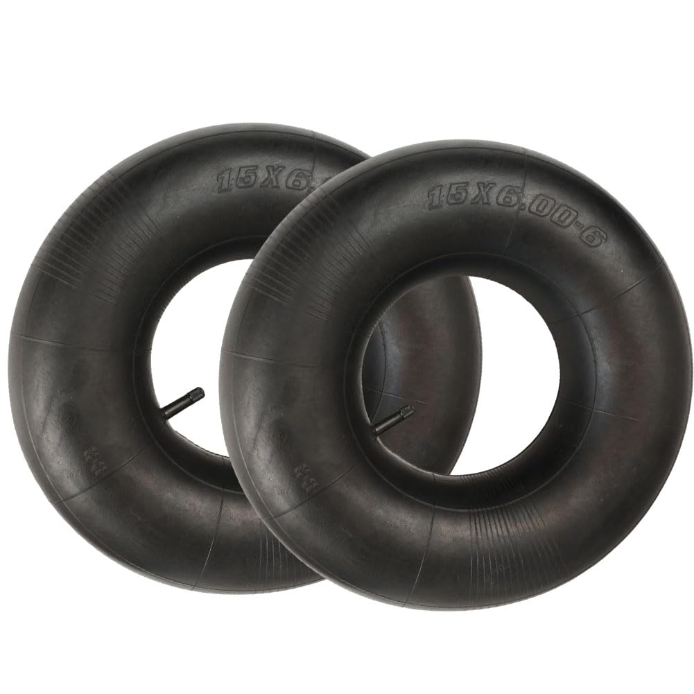 2 Pack 15x6.00-6" Inner Tubes with TR-13 Straight Valve Stem S98274