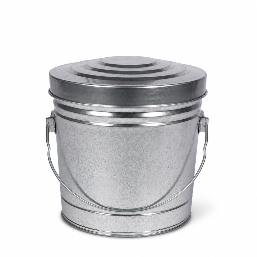 6 Gallon Galvanized Steel Can with Locking Lid Z345186