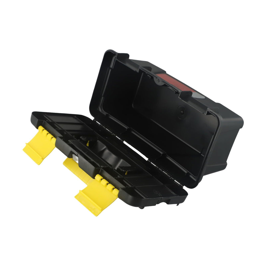10-Inch Plastic Toolbox with Metal Hinges and 4 Latches F6533