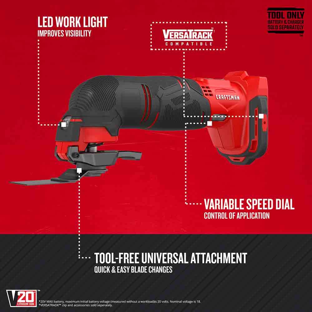 7-Tool Cordless Power Tool Combo Kit with 2 Batteries and Charger D857404