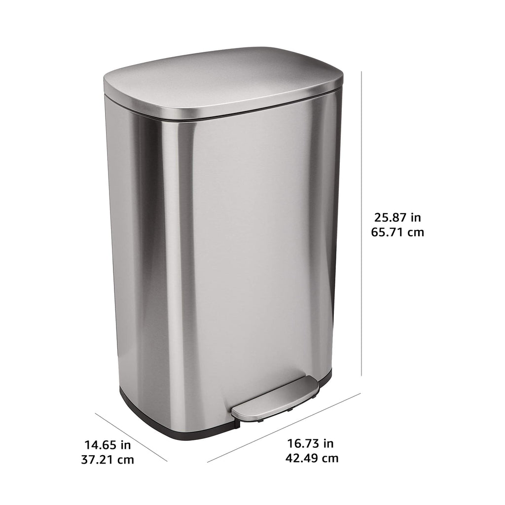 13.2 Gallon Soft-Close Stainless Steel Trash Can W263833