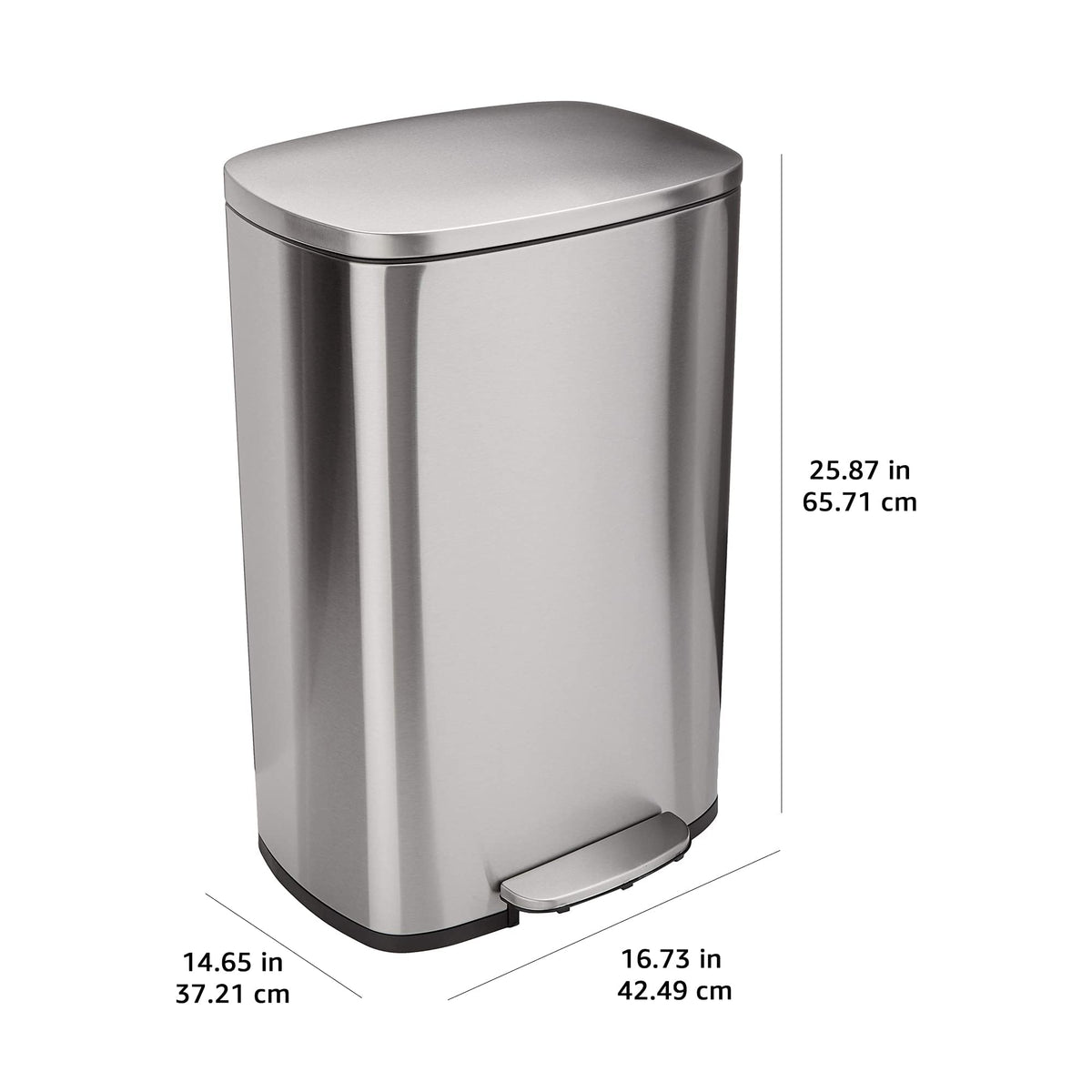 13.2 Gallon Soft-Close Stainless Steel Trash Can W263833