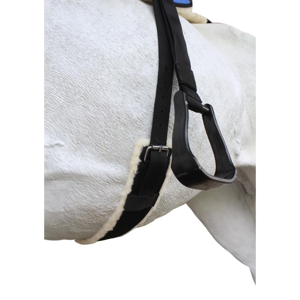 Fleece Padded Bareback Pad with Cinch Royal Blue F268