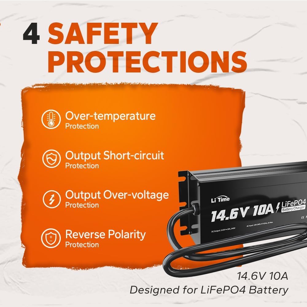 12V 100Ah LiFePO4 Battery with Charger T228