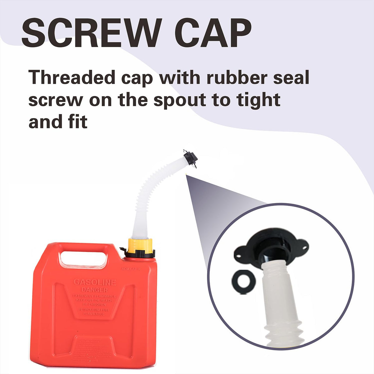 Gas Can Spout Replacement Kit with Flexible Pour Nozzle V709736