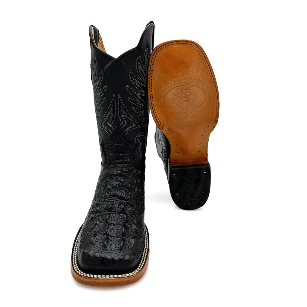 Mens Leather Square Toe Cowboy Boot Z3296