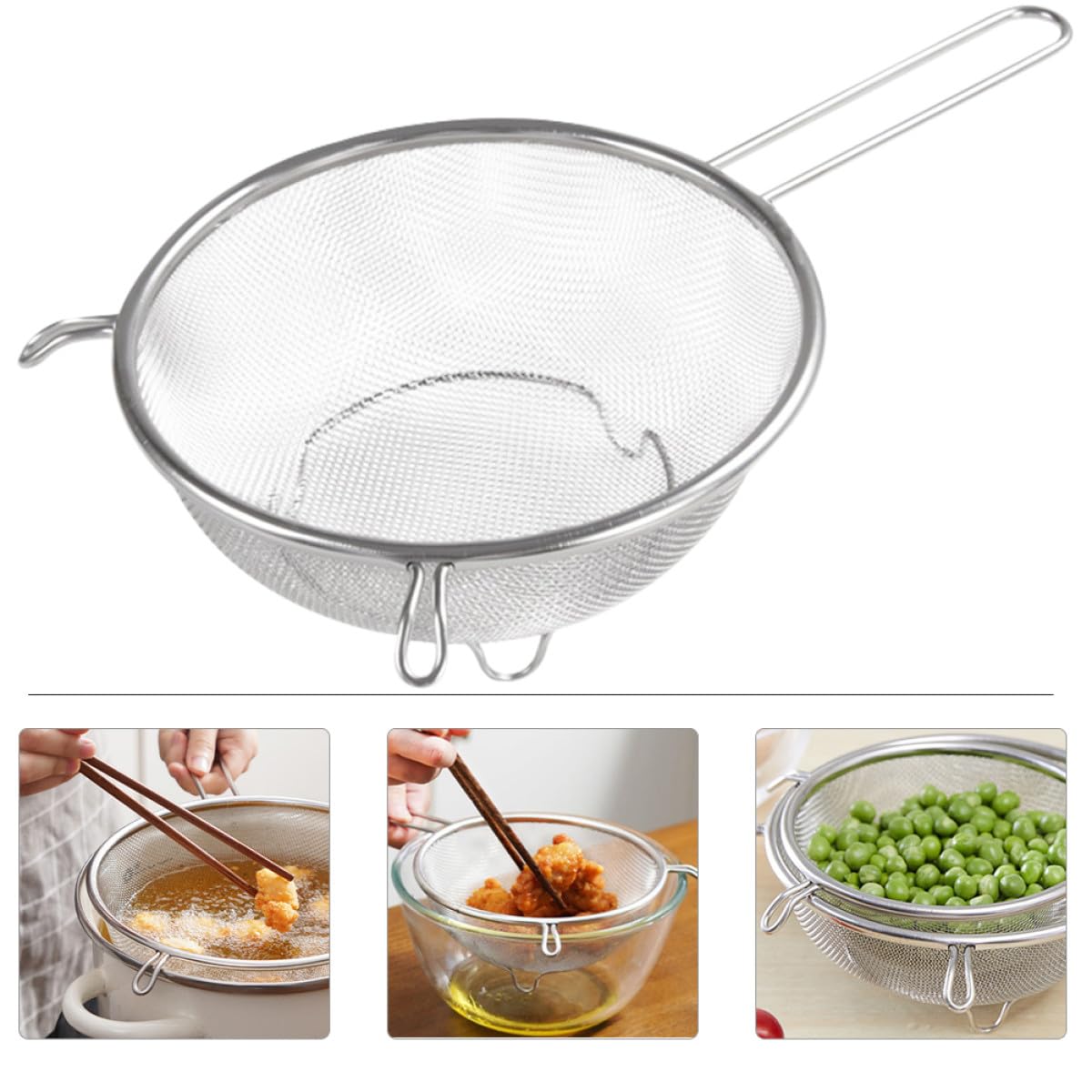Stainless Steel Fine Mesh Skimmer Spoon A221