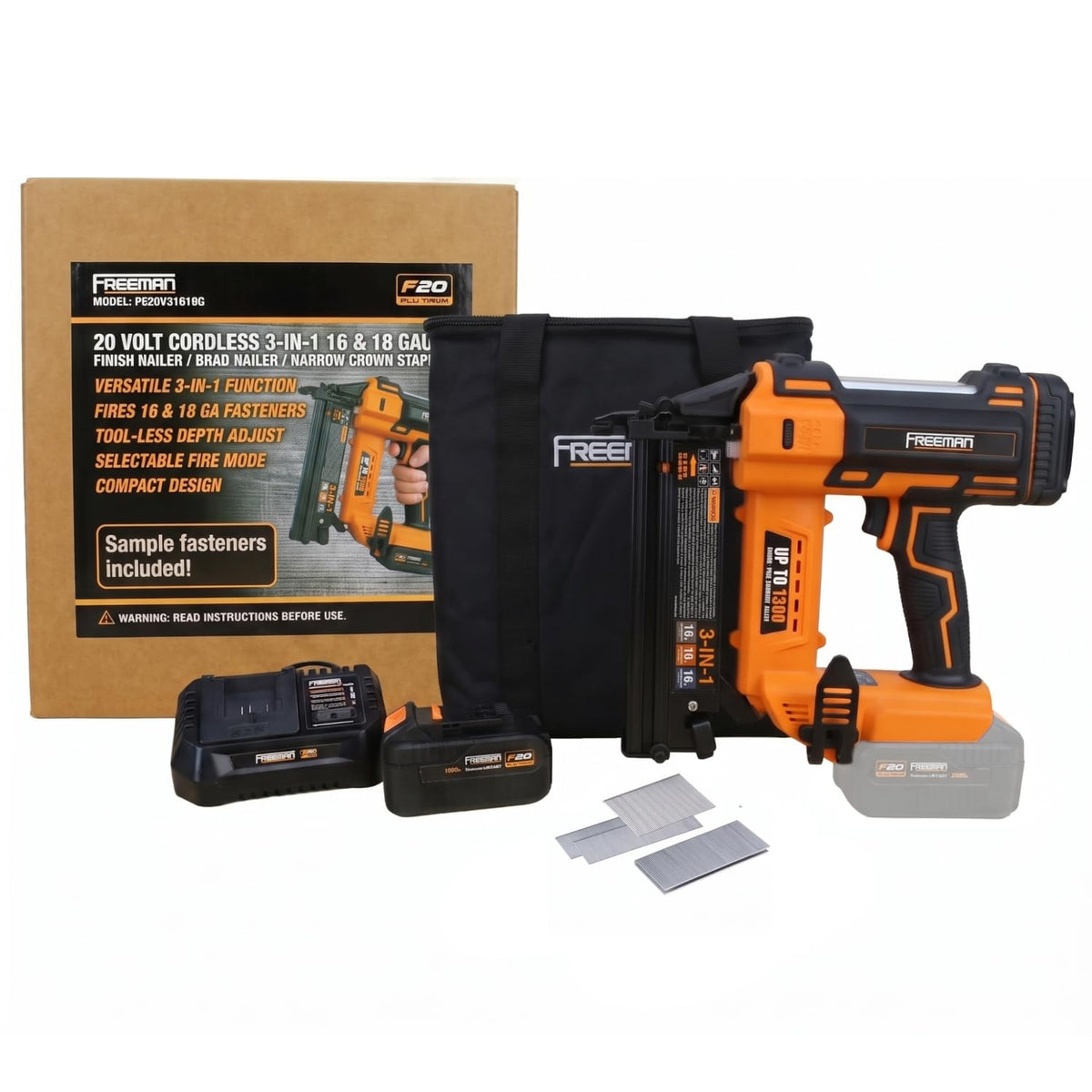 Cordless 3-in-1 Nailer Kit S550090