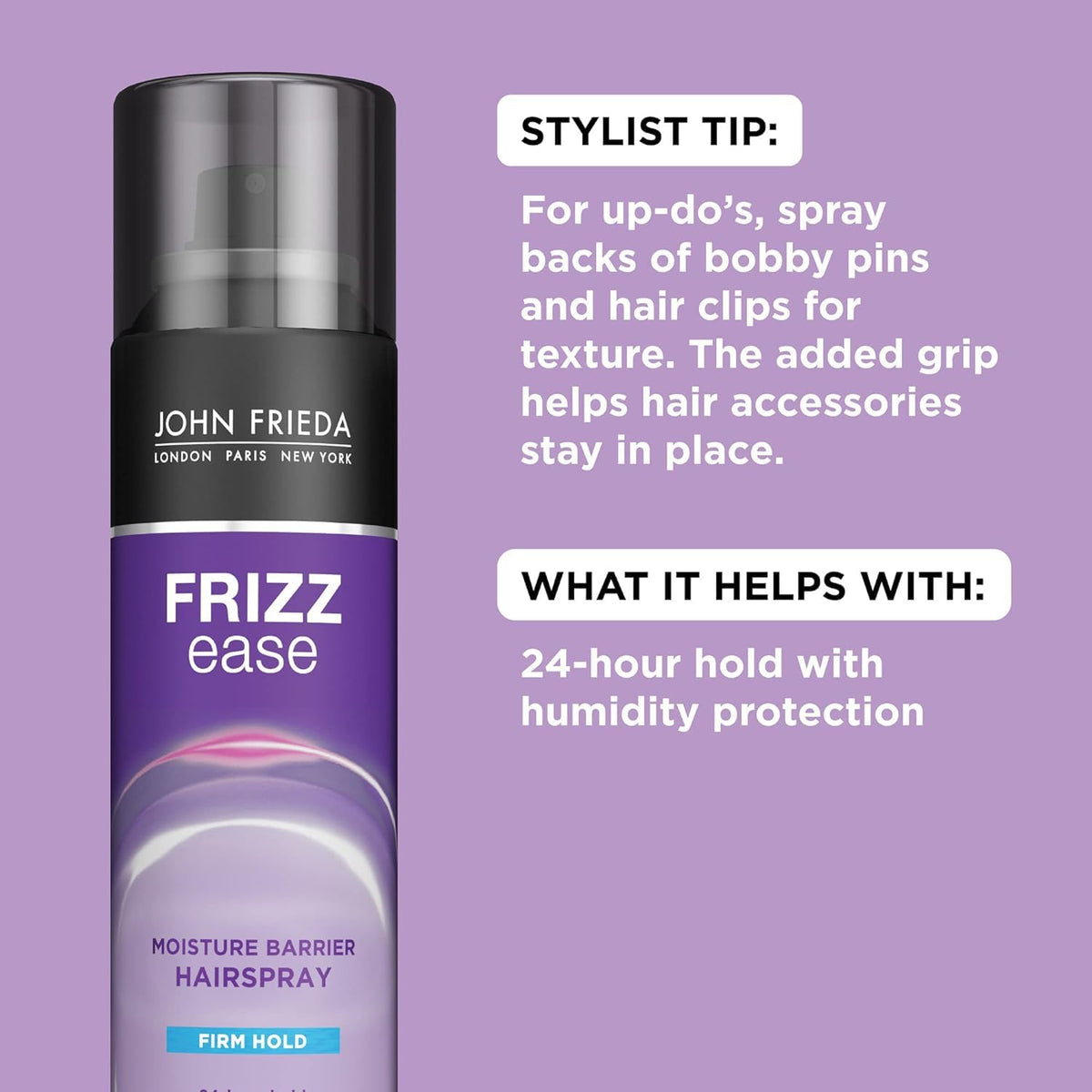 Firm Hold Anti Frizz Hairspray 12 Oz (Pack of 2) U33266