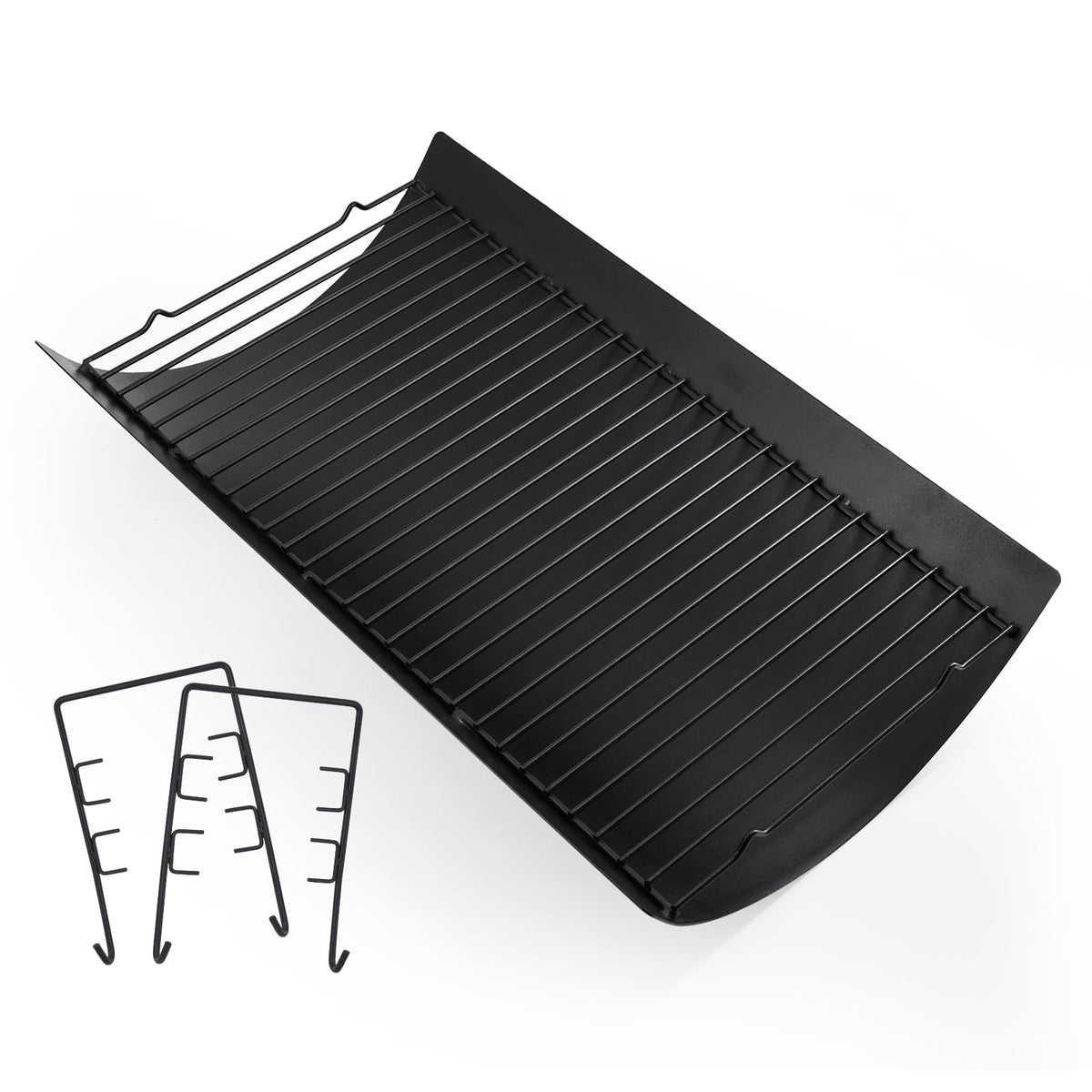 20 Inch Ash Pan Drip Pan for Charcoal Grill with 2pcs Fire Grate Hanger G129287