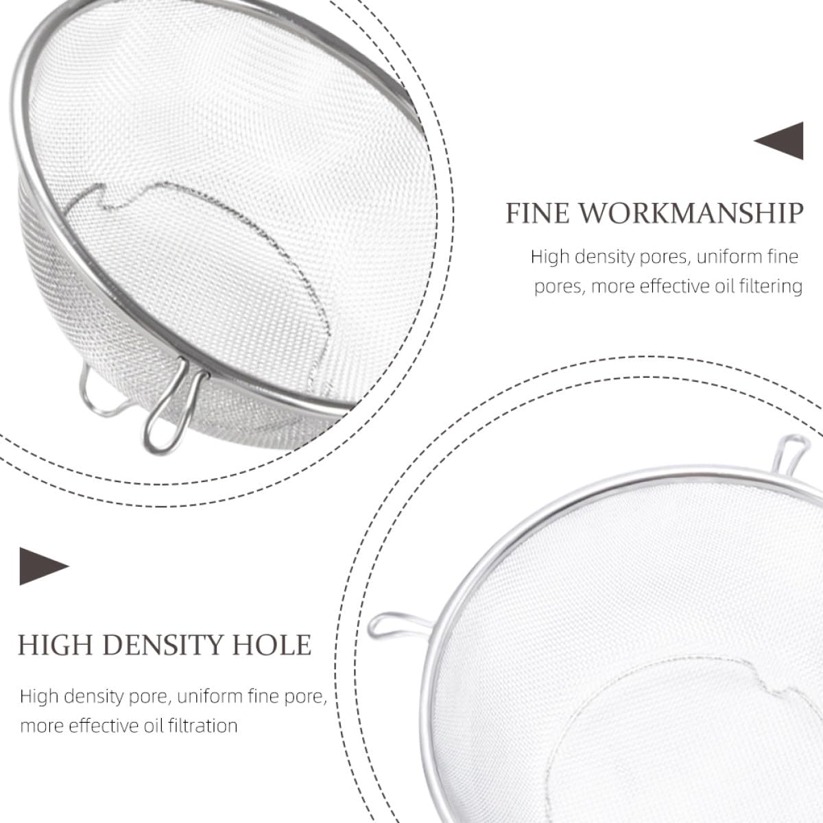 Stainless Steel Fine Mesh Skimmer Spoon A221