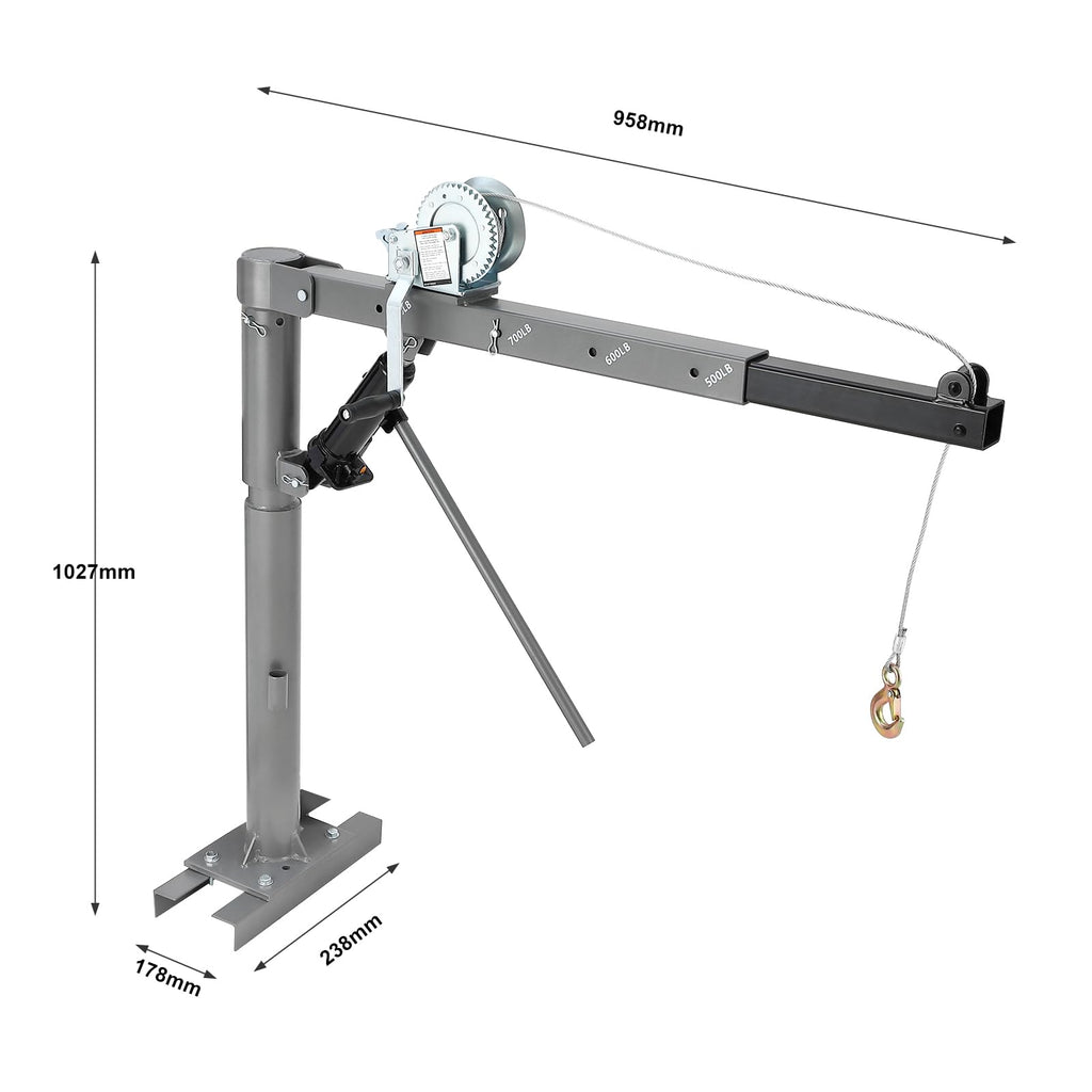Hydraulic Pickup Truck Crane with 1000 lbs Capacity L29221