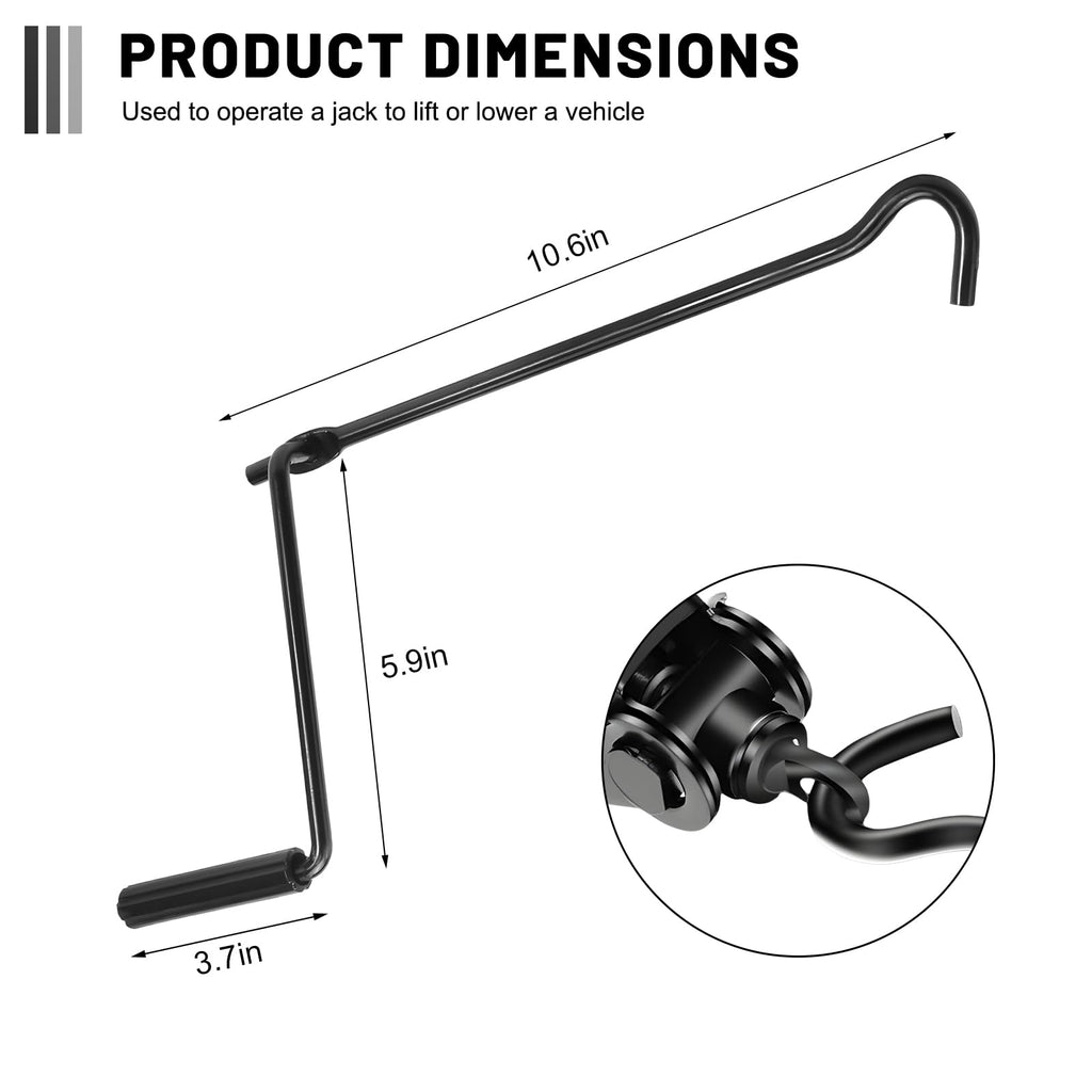 Scissor Lift Jack Crank Handle Metal Auto Repair Tool R5268
