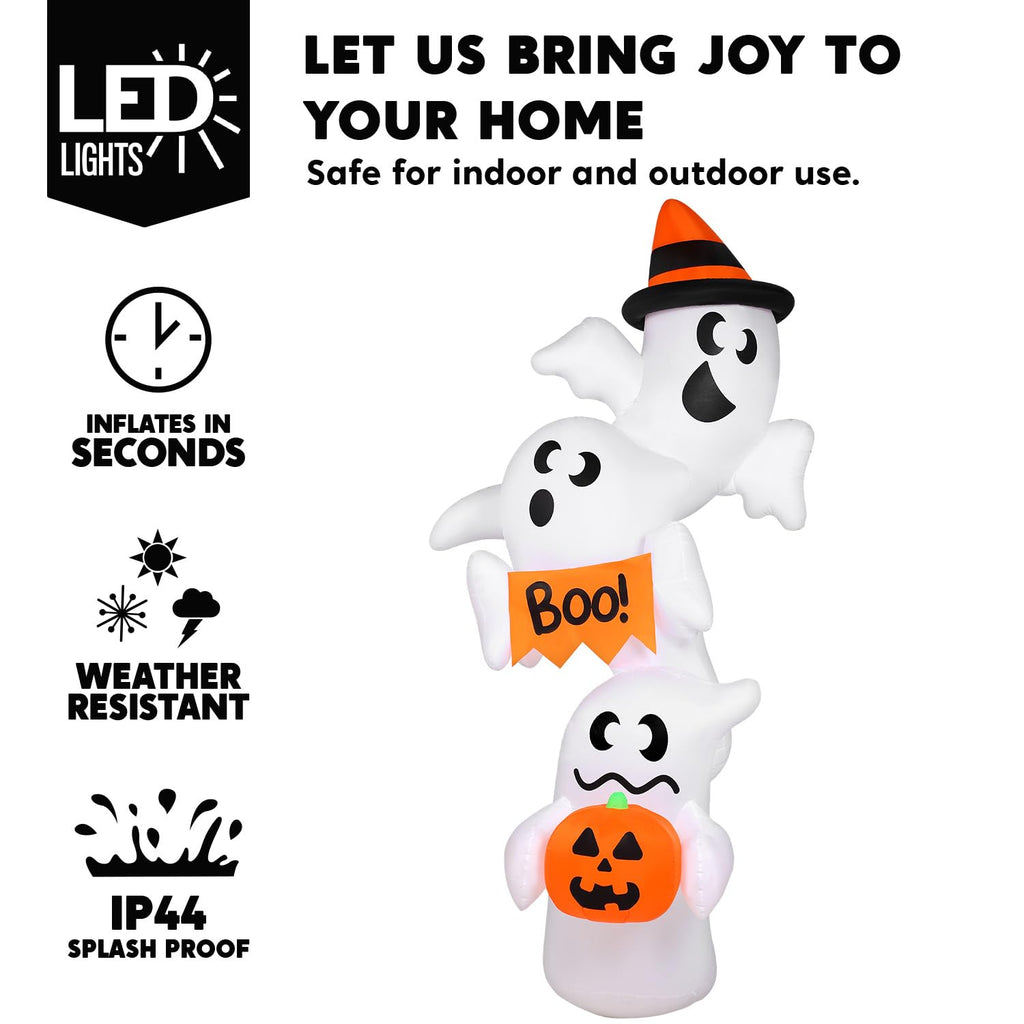Inflatable Ghost Outdoor Decorations with LEDs M27040