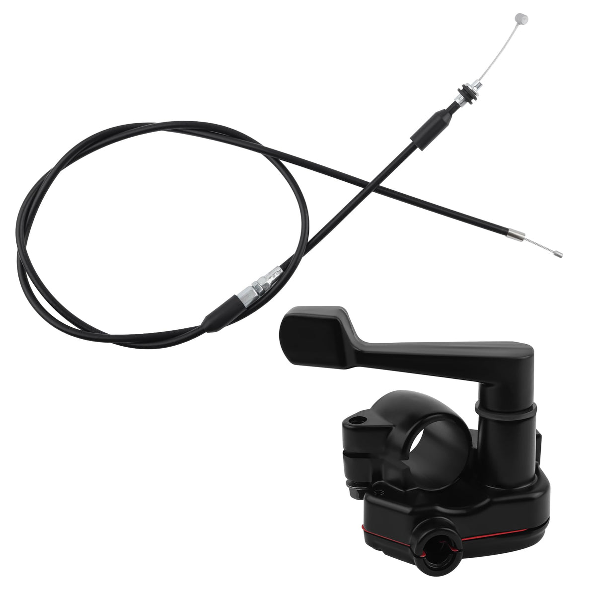 22mm Thumb Throttle Kit with Cable Aluminum Motorcycle ATV O45501