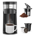 Single Serve Coffee Maker, K-Cup & Ground, Mini, BPA Free, Black U57880