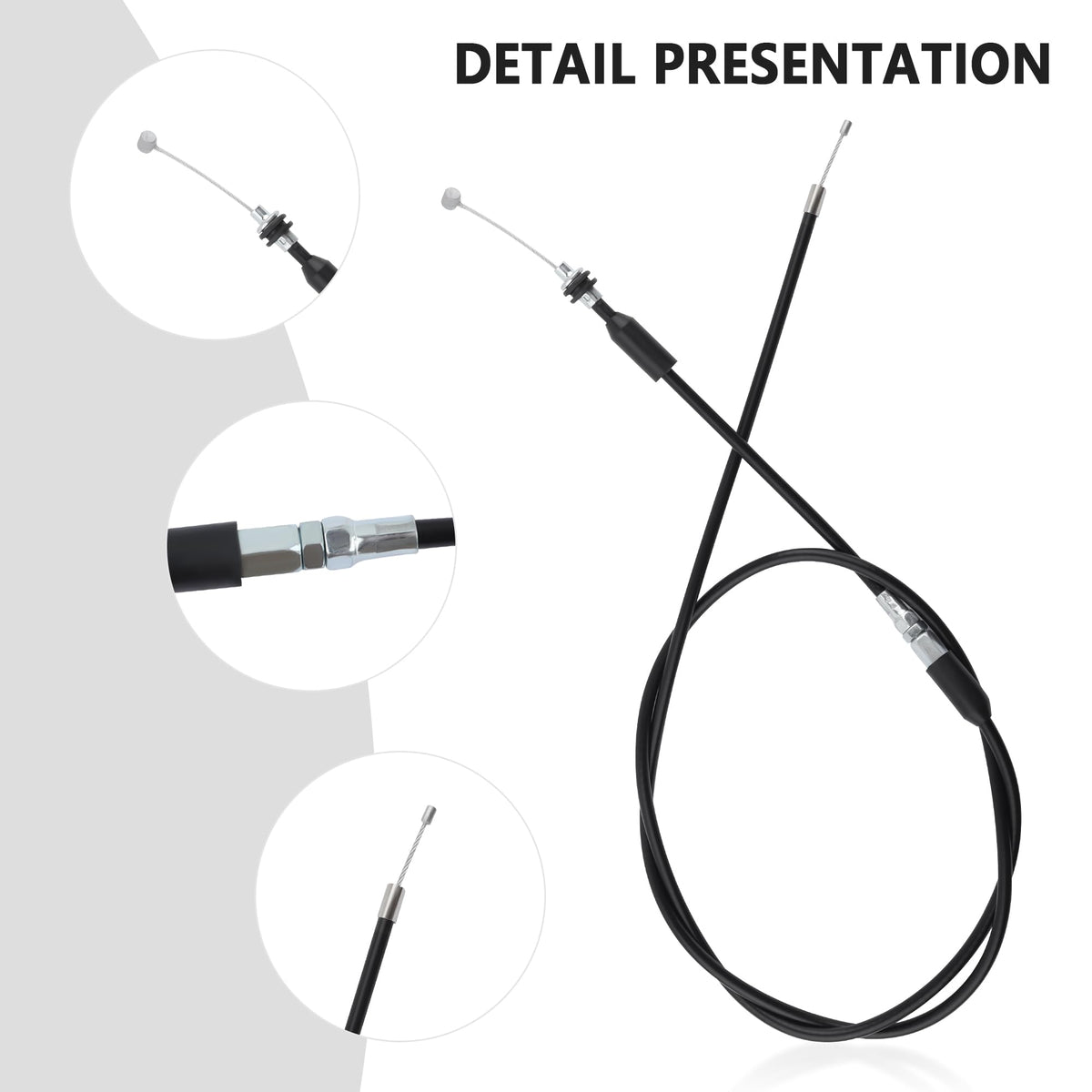22mm Thumb Throttle Kit with Cable Aluminum Motorcycle ATV O45501