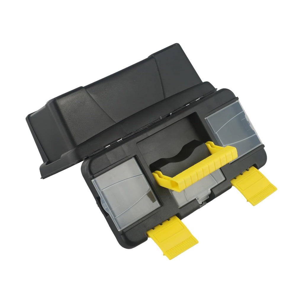 10-Inch Plastic Toolbox with Metal Hinges and 4 Latches F6533