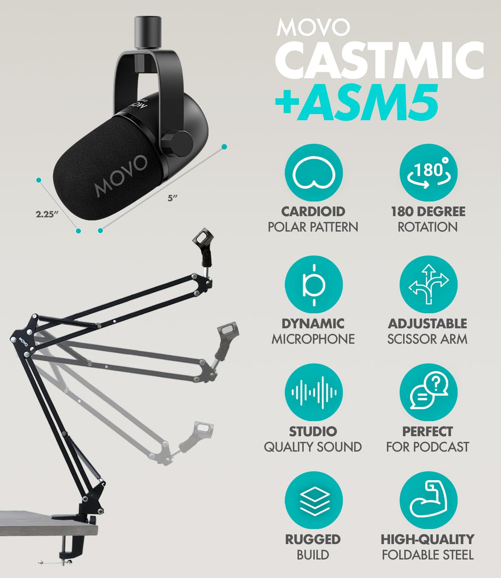 4-Person Podcast Equipment Bundle with 4-Channel USB Audio Interface and 4 Dynamic Microphones F294