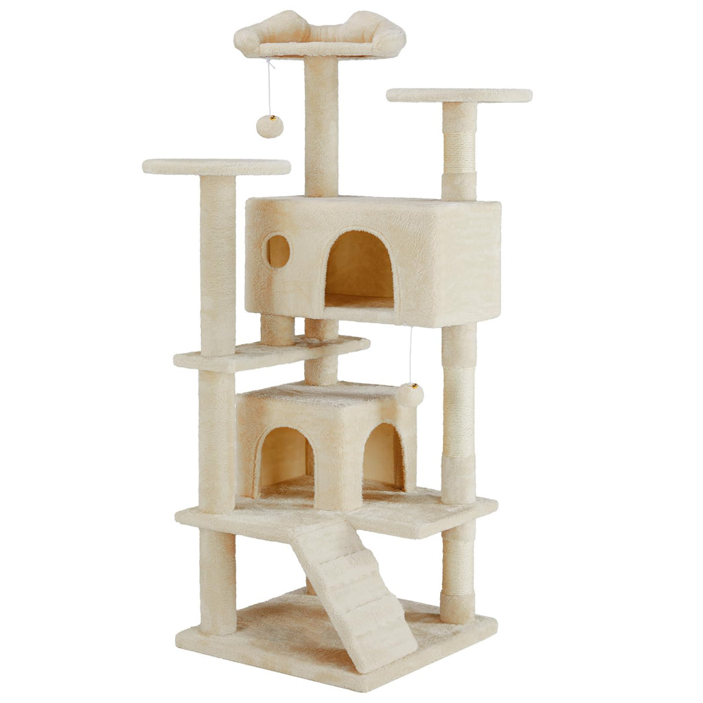 54-inch Cat Tree Tower with Scratching Posts B708213