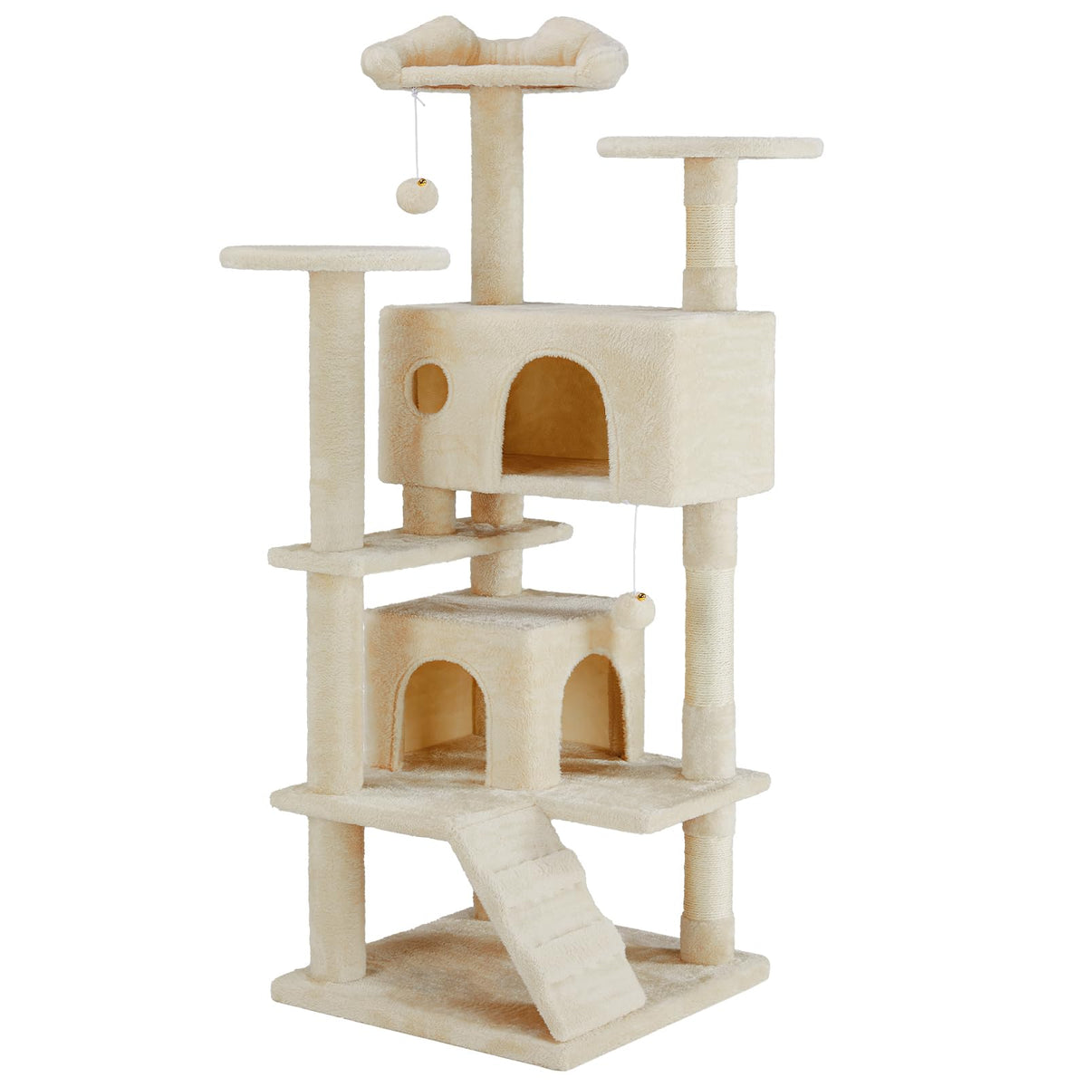 54-inch Cat Tree Tower with Scratching Posts B708213