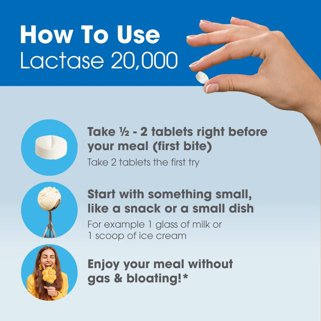 Lactase Digestive Enzymes 6 Scored Tablets X683775