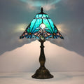 Sea Blue Stained Glass Table Lamp O653