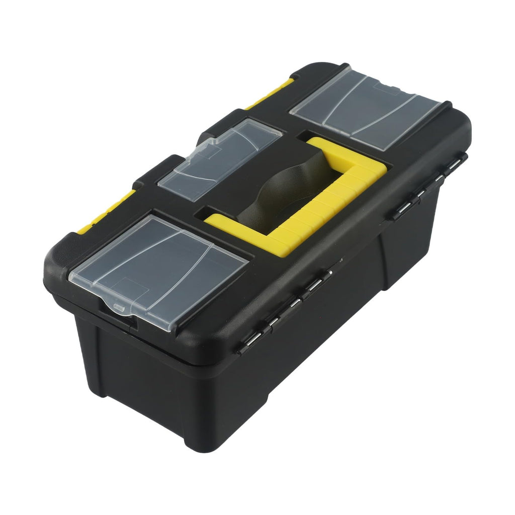 10-Inch Plastic Toolbox with Metal Hinges and 4 Latches F6533