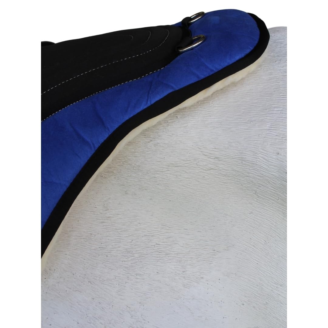 Fleece Padded Bareback Pad with Cinch Royal Blue F268