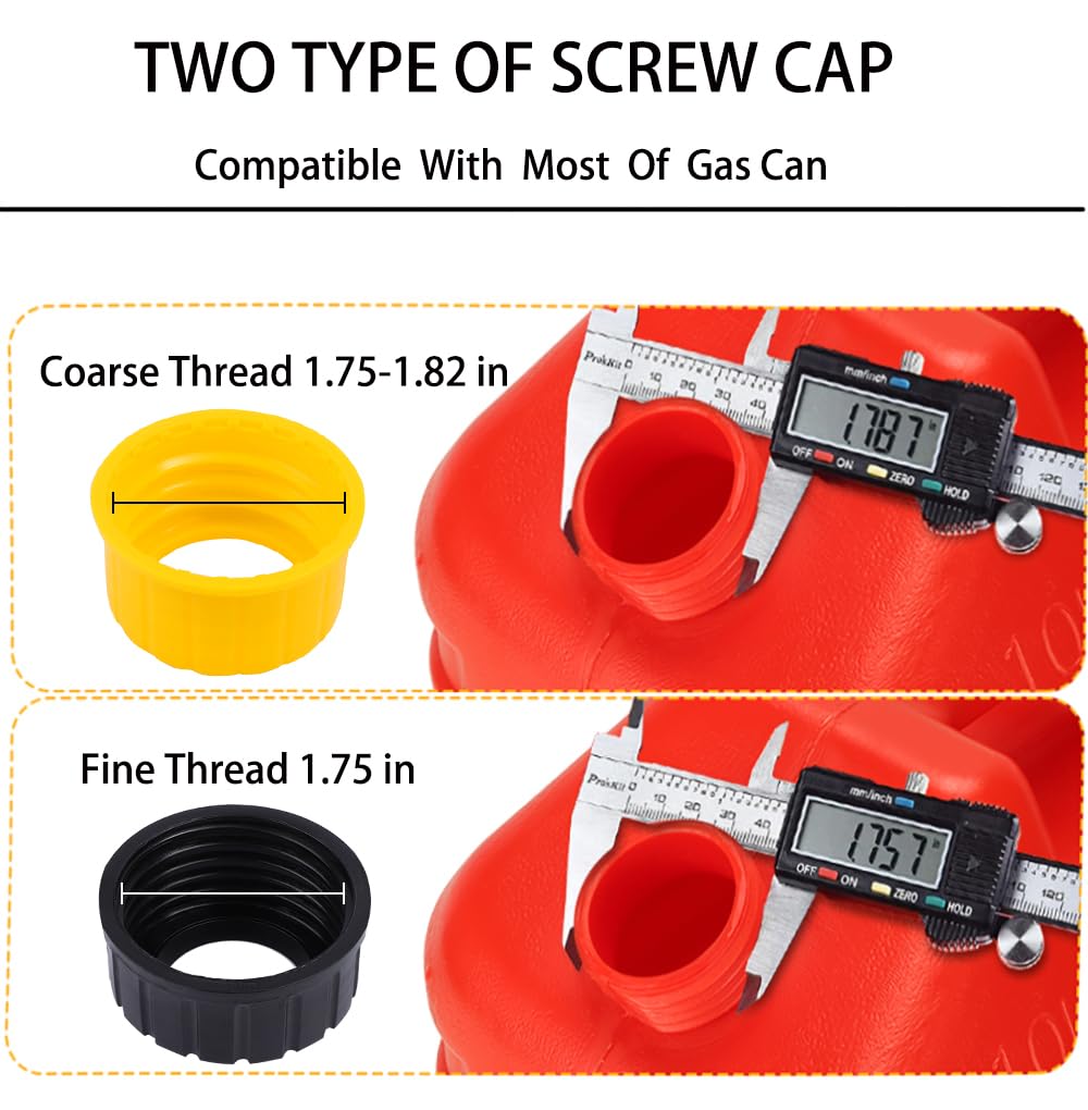 Gas Can Spout Replacement Kit with Flexible Pour Nozzle V709736