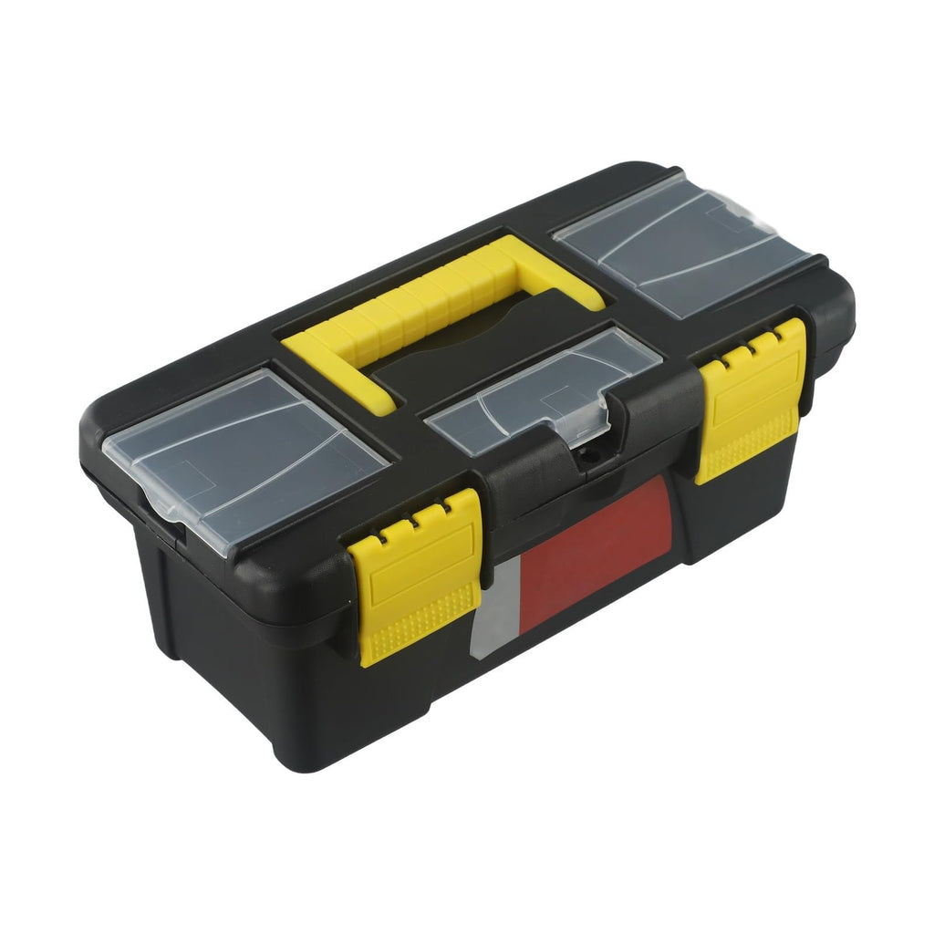 10-Inch Plastic Toolbox with Metal Hinges and 4 Latches F6533