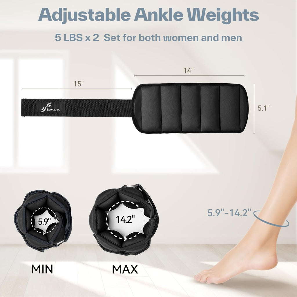 Adjustable Ankle Weights with Removable Weights J155125