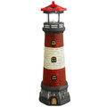 Solar Lighthouse Statue with Solar Light Waterproof Outdoor Decor Z831504
