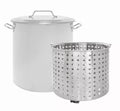 40 QT Stainless Steel Stock Pot with Basket N342920
