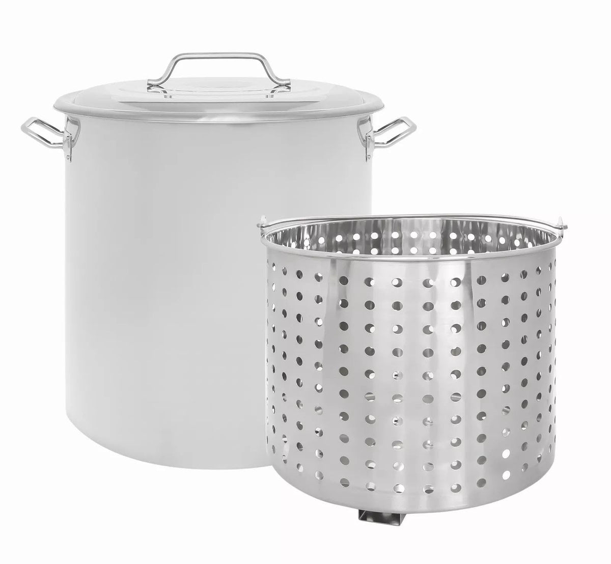 40 QT Stainless Steel Stock Pot with Basket N342920