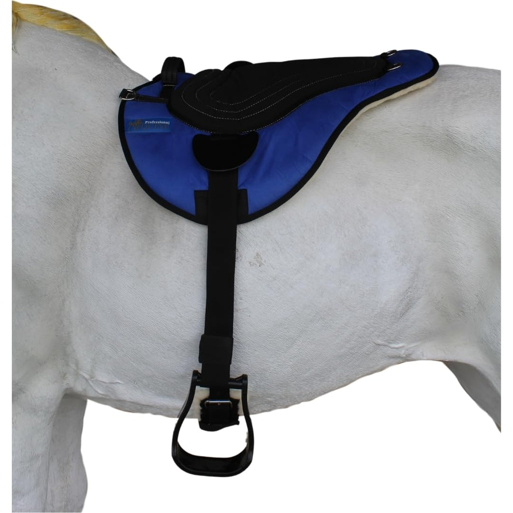 Fleece Padded Bareback Pad with Cinch Royal Blue F268