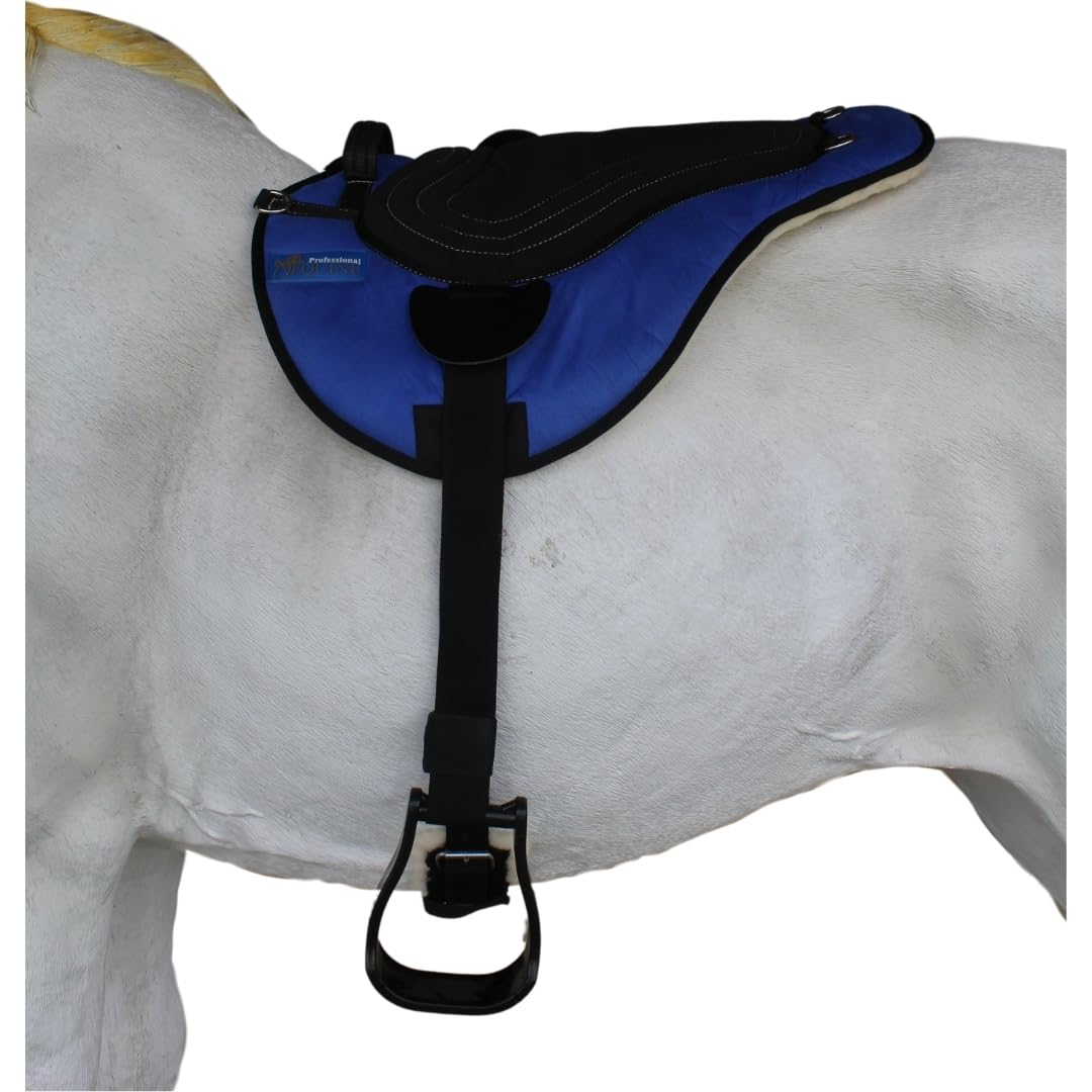 Fleece Padded Bareback Pad with Cinch Royal Blue F268