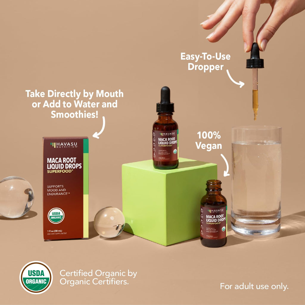 Organic Maca Root Liquid Unflavored 1fl oz Q567