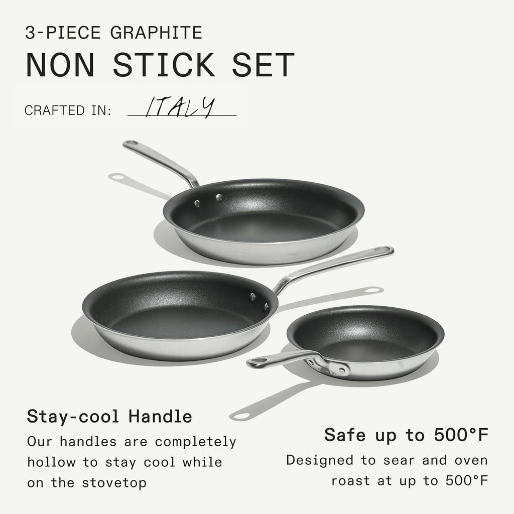 Non Stick 3 Piece Frying Pan Set A3404