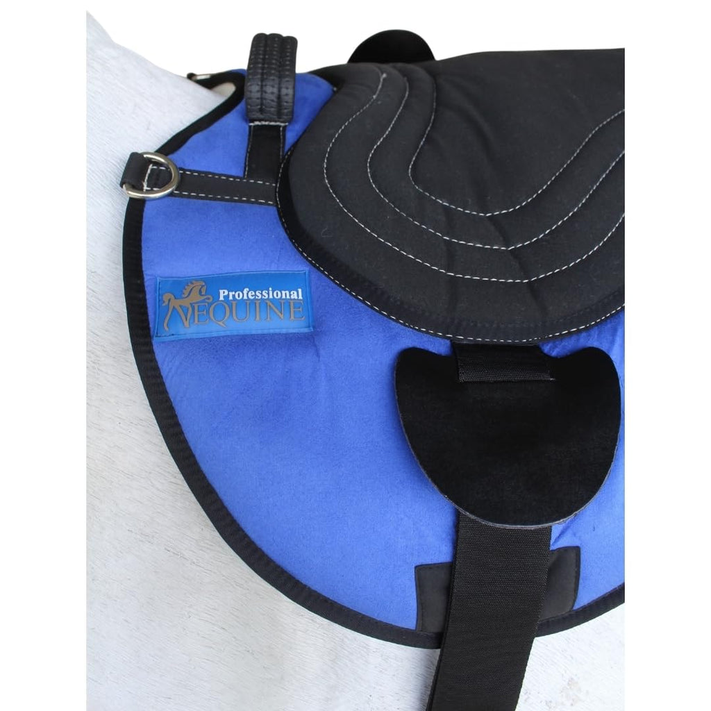 Fleece Padded Bareback Pad with Cinch Royal Blue F268