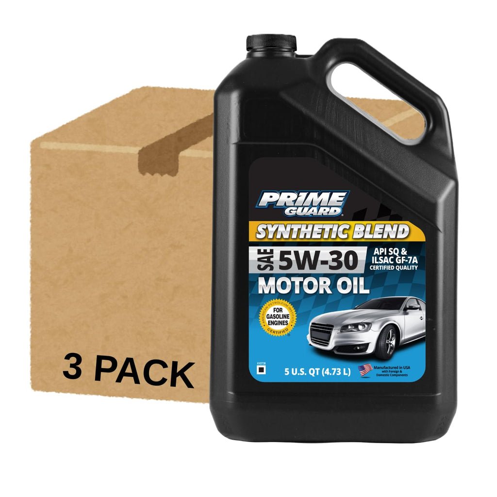 Synthetic Blend SAE 5W-30 Motor Oil 5 Quart Pack of 3 I94932