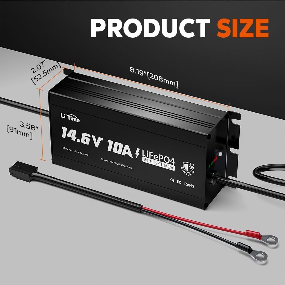 12V 100Ah LiFePO4 Battery with Charger T228