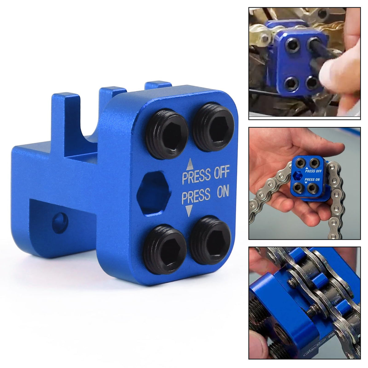 Blue Motorcycle ATV Chain Press Tool D9100