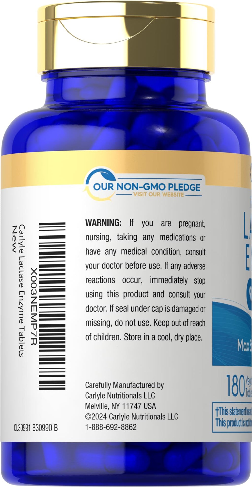 Lactase Enzyme Tablets 180 Pills C98397