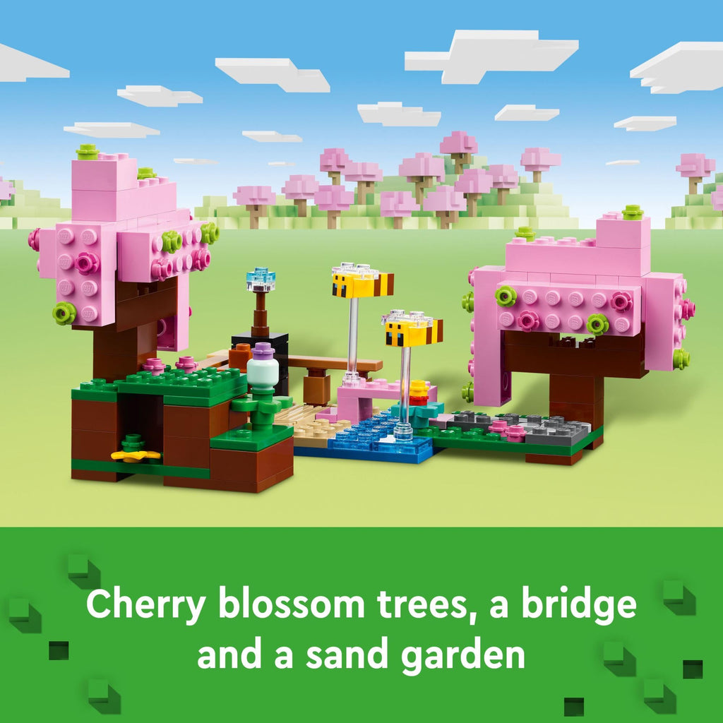 Minecraft Cherry Blossom Garden Building Set with 2 Minifigures N36274