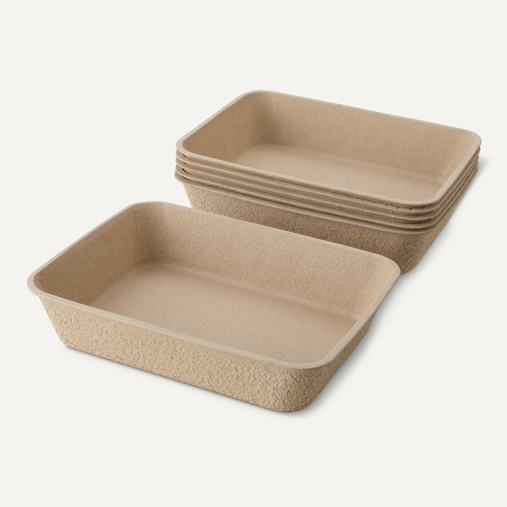 Disposable Cat Litter Box Large 6-Pack Q70789