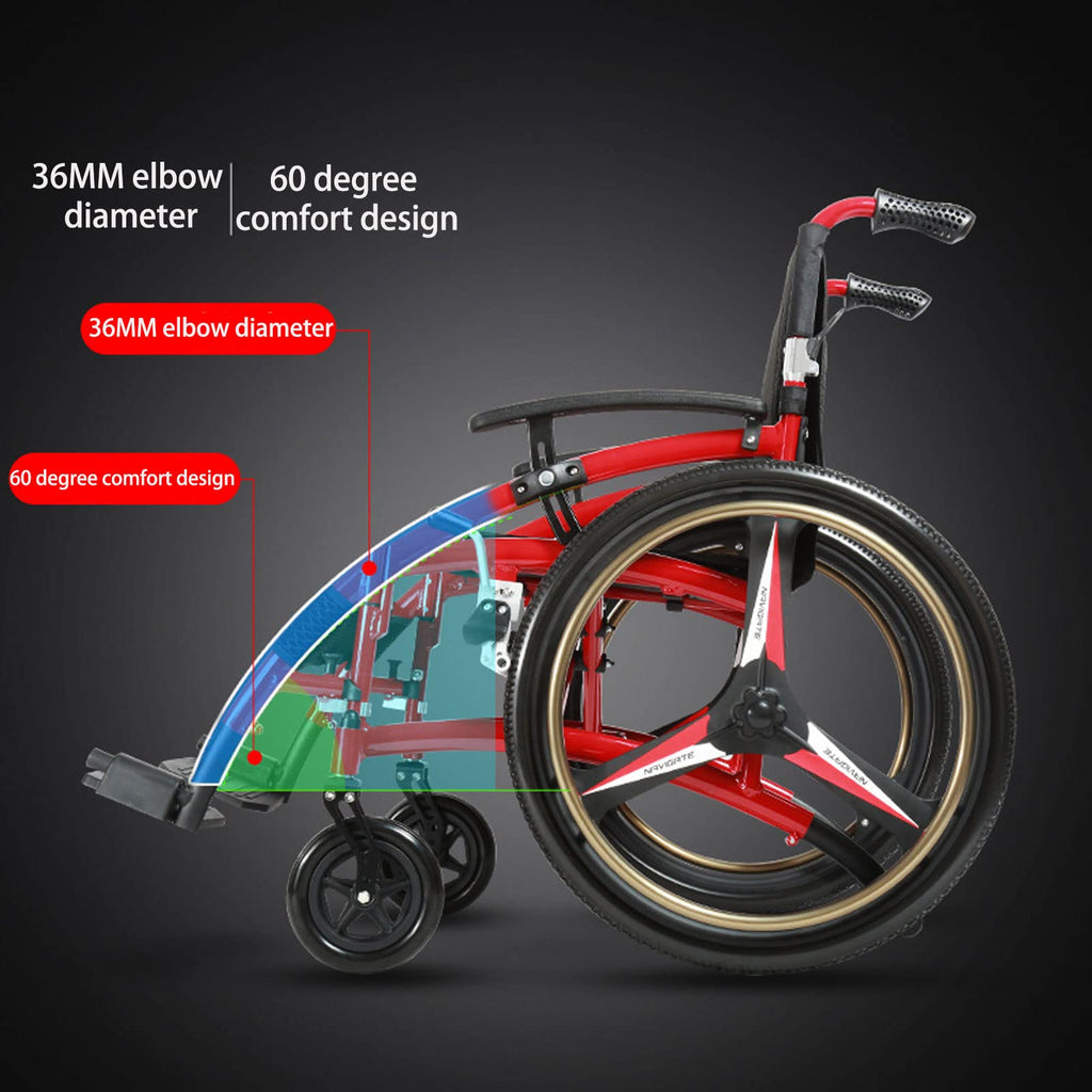 Folding Transport Wheelchair with Detachable Full Arms and Elevating Leg Rest C3161